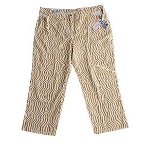 Future Collective Women's Jeans Size 26 Slim Straight Cream/Yellow Alani Noelle